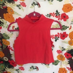 Turtleneck crop top